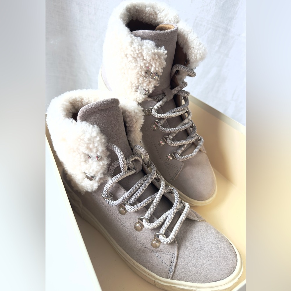 Marc Fisher ML Davie Suede & Faux Fur Boots, Size 10 M Excellent Used Condition - Picture 6 of 10